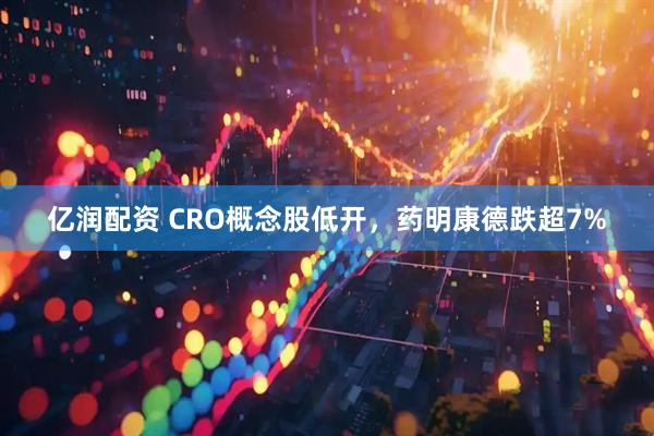 亿润配资 CRO概念股低开，药明康德跌超7%