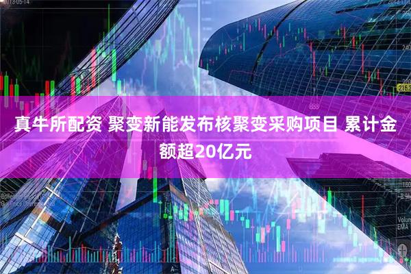 真牛所配资 聚变新能发布核聚变采购项目 累计金额超20亿元