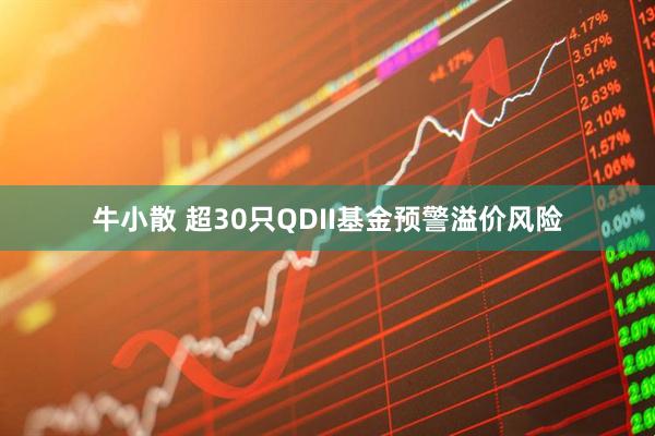 牛小散 超30只QDII基金预警溢价风险