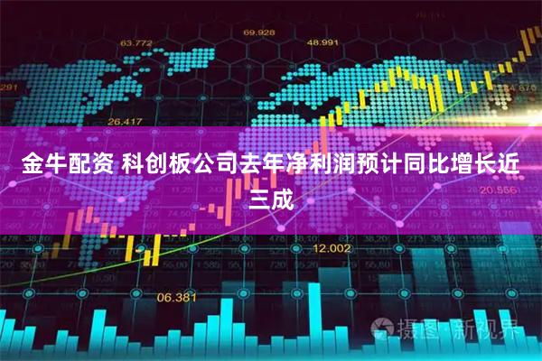 金牛配资 科创板公司去年净利润预计同比增长近三成